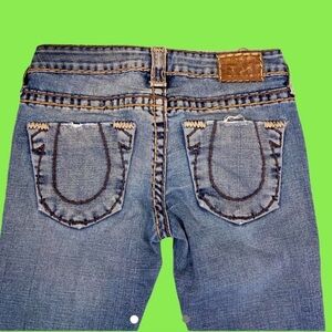 True Religion Blue Boot Cut Jeans